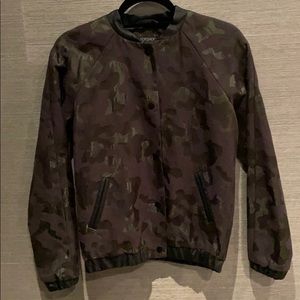 Topshop cameo bomber jacket